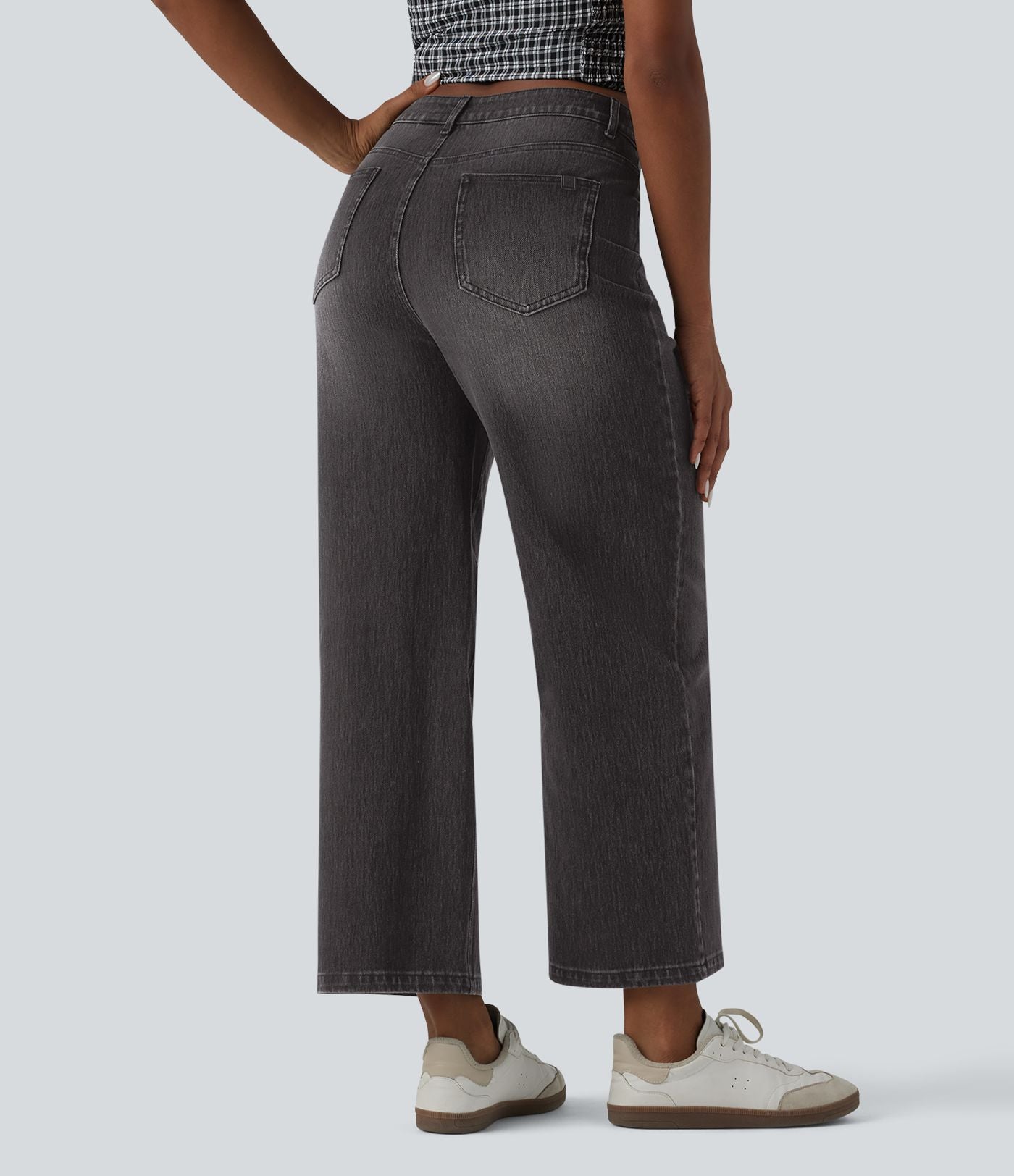Halara Flex™ Jean large 7/8 taille mi-haute avec poches