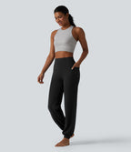 Jogging Halara Ultrasculpt™ taille haute gainant ventre plat avec poches