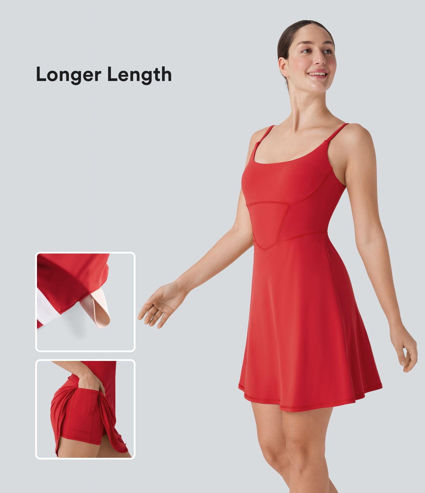Robe décontractée mini 2-en-1 Softlyzero™ Plush avec corset, dos nu et poche latérale - Longueur allongée