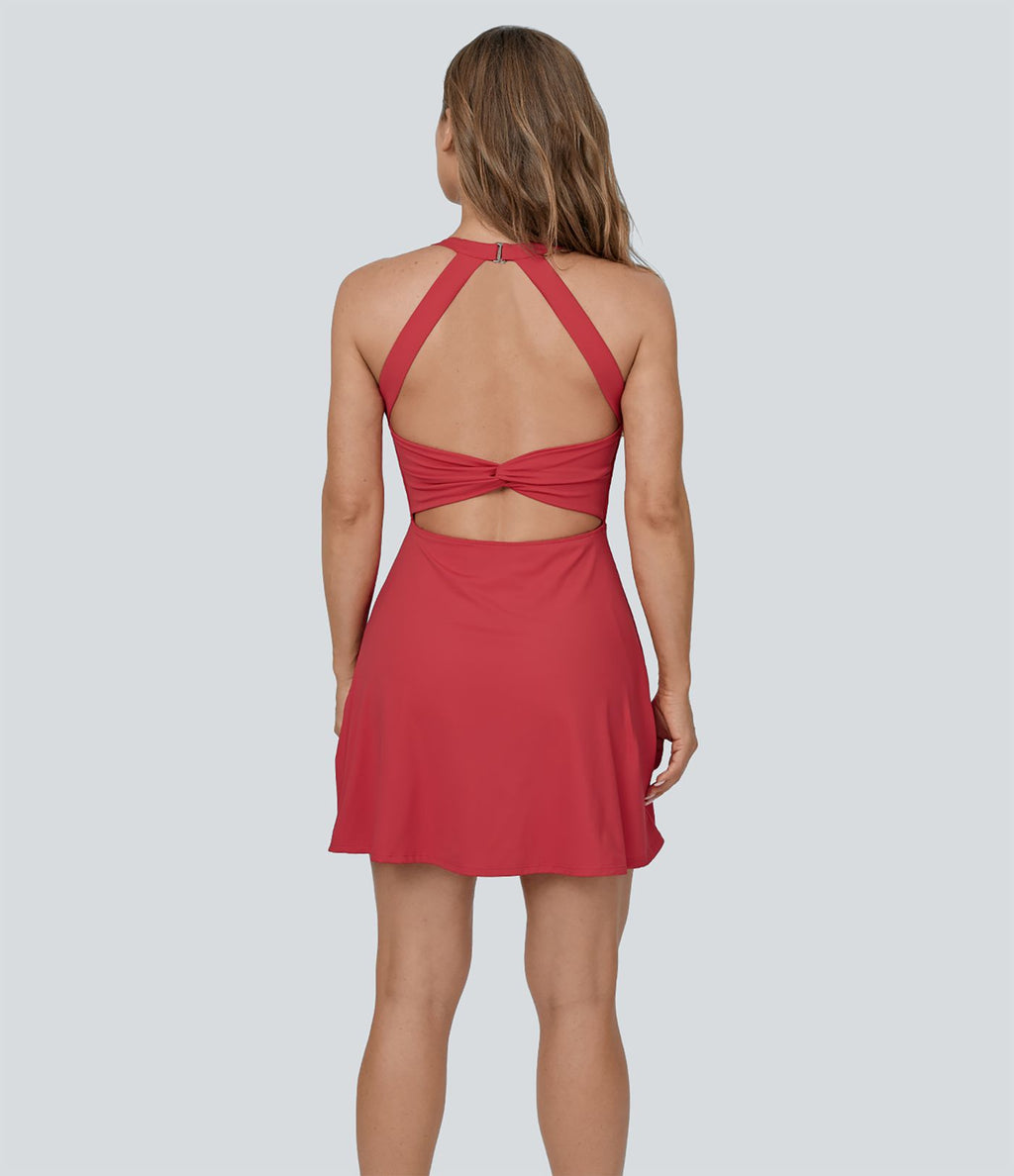 Robe de sport danse mini évasée E-G