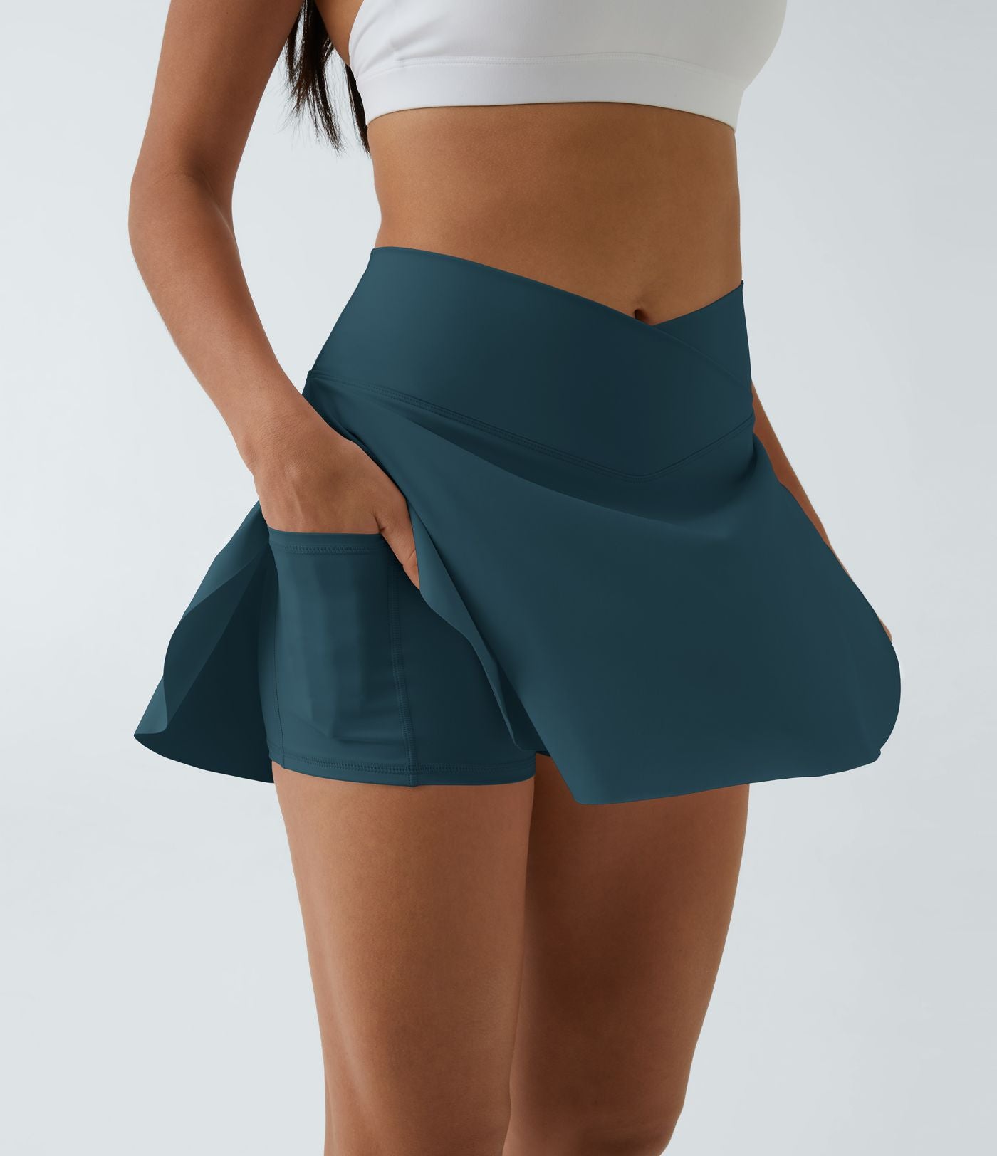 Jupe de tennis SoftlyZero™ Airy 2-en-1 avec poches latérales croisées effet frais InstantCool, Lucid, longueur allongée
