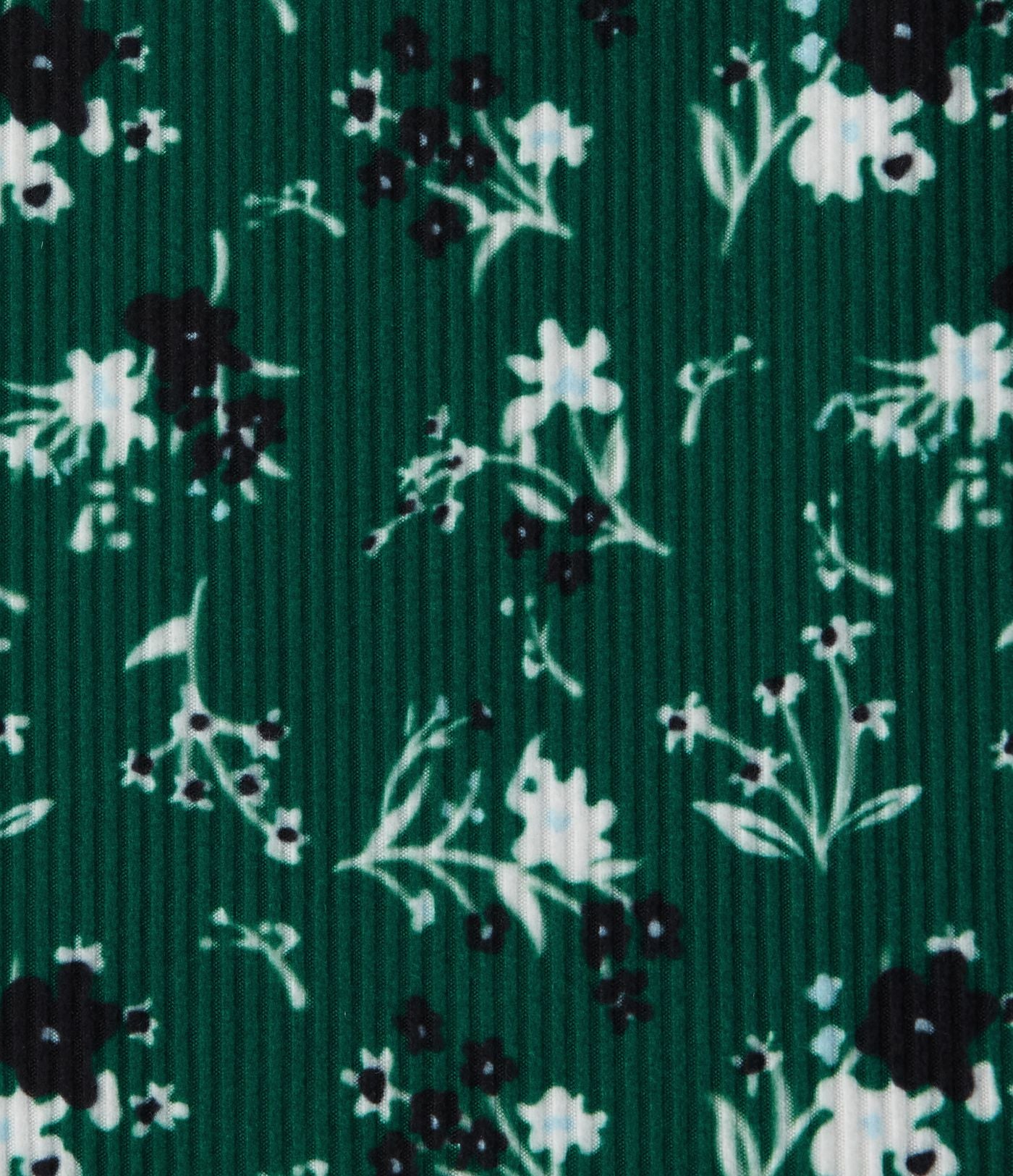 Robe trapèze mini col U sans manches à volants imprimé floral avec soutien-gorge intégré