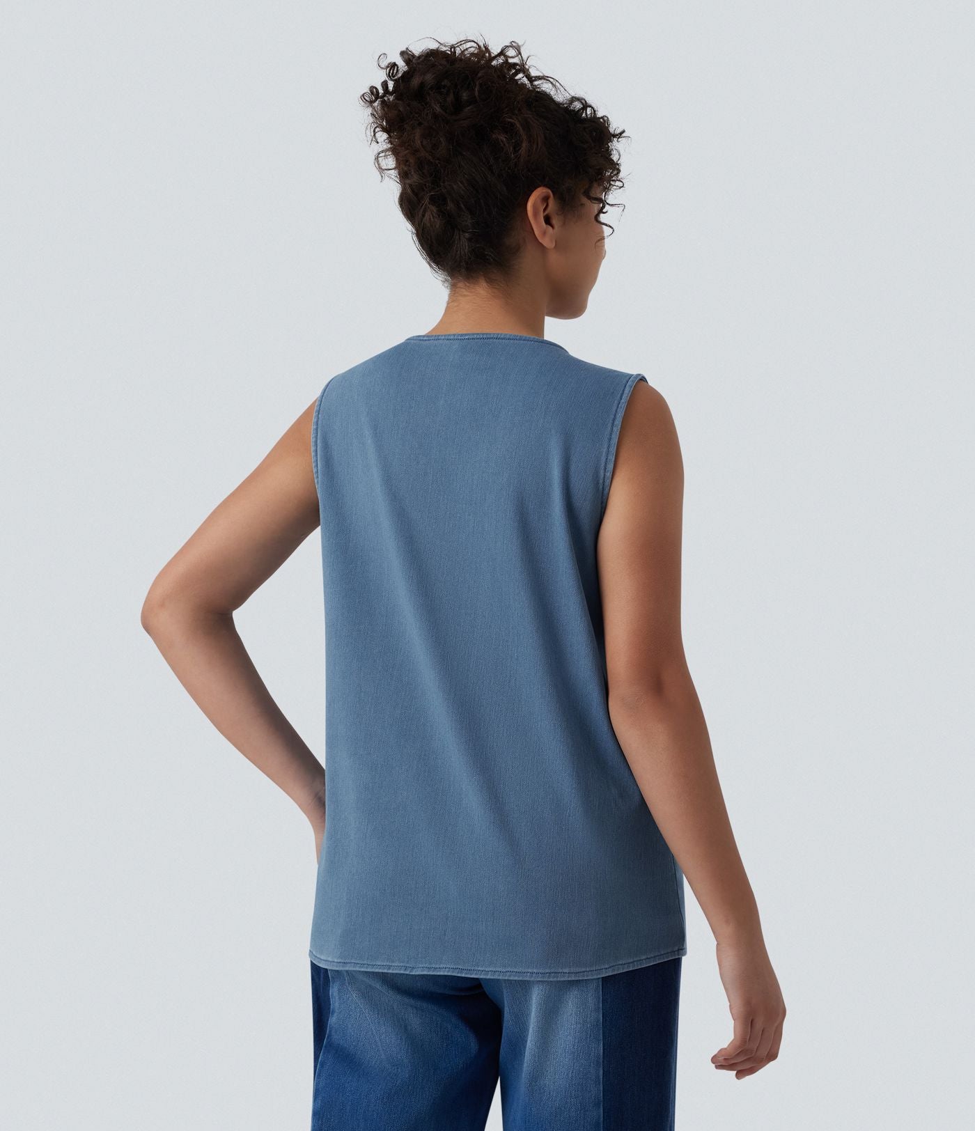 Halara Flex™ Débardeur décontracté en denim col V