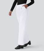 Pantalon tailleur évasé taille haute Halara Flex™ DayStretch avec poches