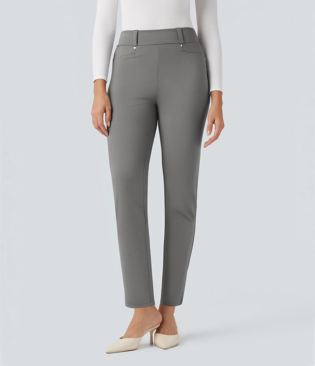 Pantalon de travail fuselé 7/8 taille haute Halara Flex™ DayStretch avec poches