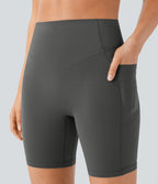 Legging de yoga gainant taille haute chiné à séchage rapide avec poches Halara UltraSculpt™