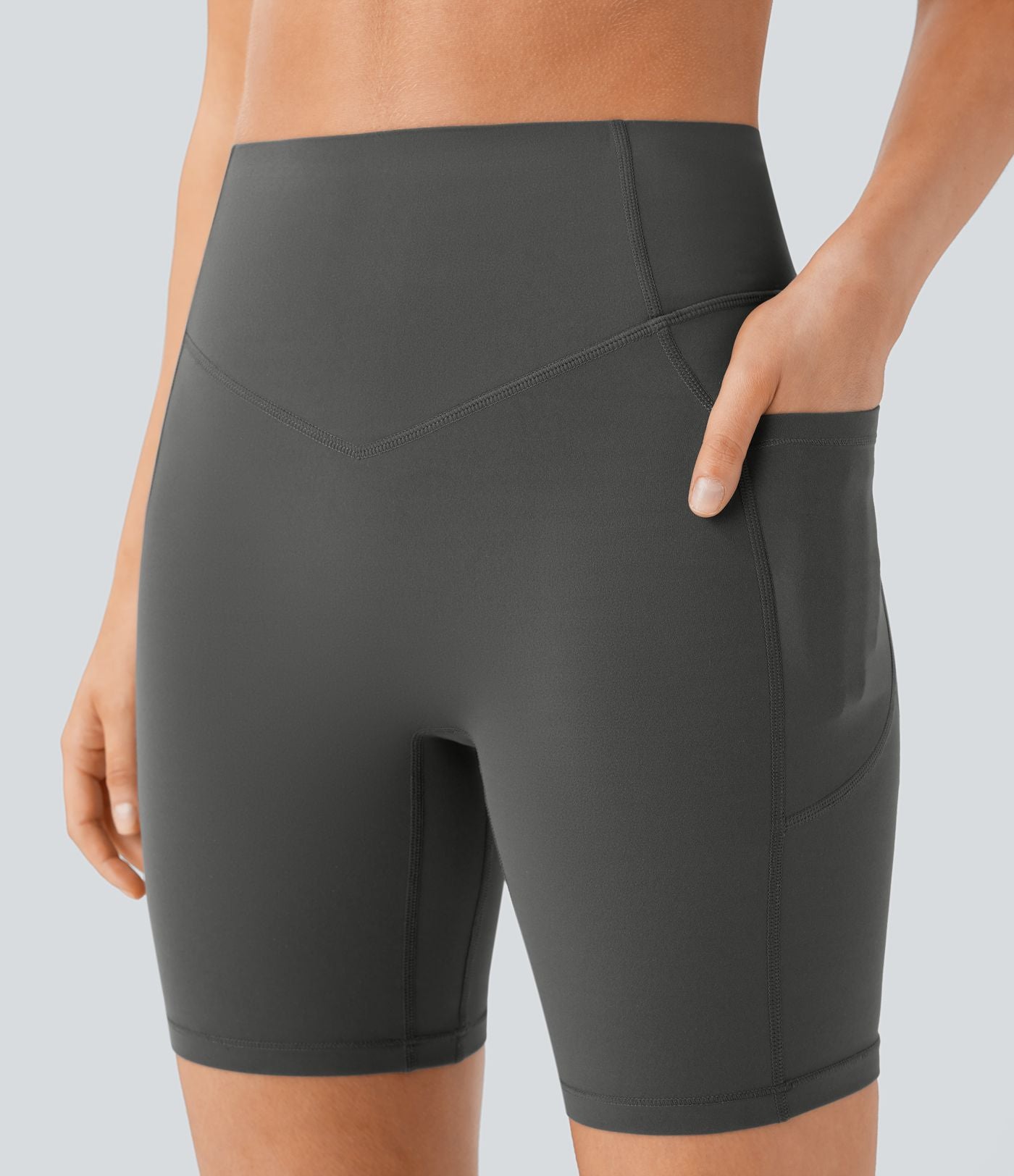 Legging de yoga gainant taille haute chiné à séchage rapide avec poches Halara UltraSculpt™