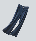 Halara Flex™ Jean large casual baggy taille mi-haute en lyocell drapé effet délavé, ourlet ajustable et poches