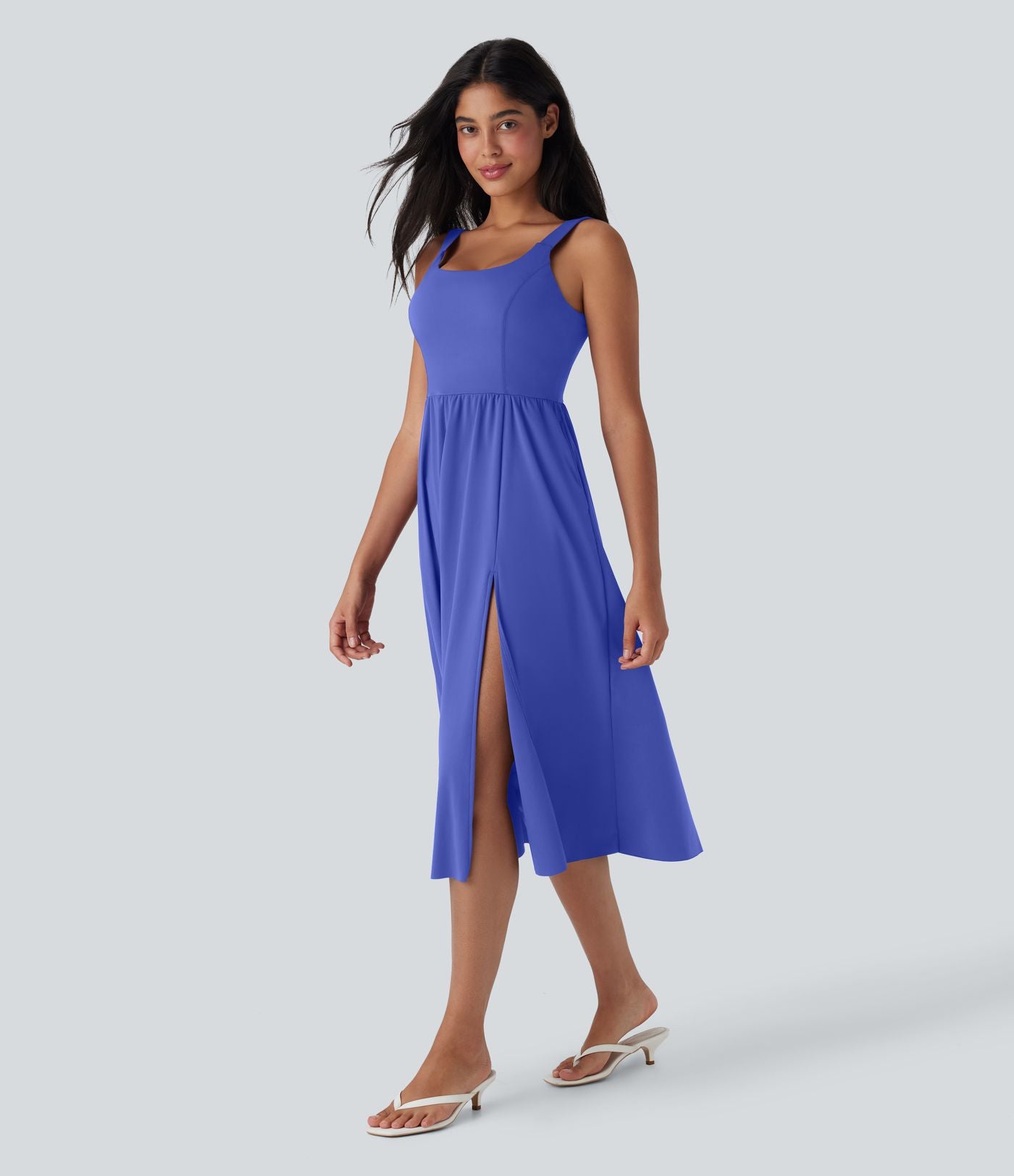 Robe décontractée mi-longue SoftlyZero™ Airy avec coques et effet frais InstantCool avec poches, bonnets E-G