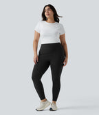 Halara UltraSculpt™ Legging yoga grande taille froncé taille haute gainant et sculptant avec poches