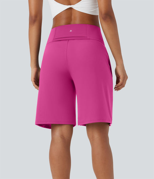 Bermuda SoftlyZero™ Airy de yoga taille haute avec poches multiples et effet frais InstantCool