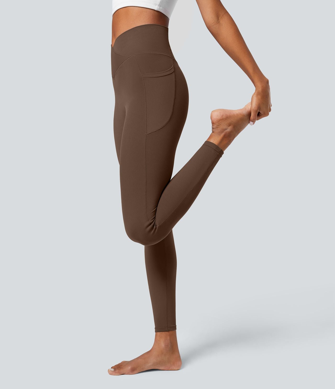 Softlyzero™ Legging Unis Poches Croisées
