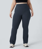 Pantalon de yoga à coupe bootcut gainant taille haute grande taille avec poches Halara UltraSculpt™