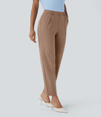 Pantalon de travail fuselé longueur cheville taille haute Halara Flex™ DayStretch avec poches