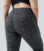 Legging de yoga grande taille Halara UltraSculpt™ taille haute gainant imprimé léopard avec poches