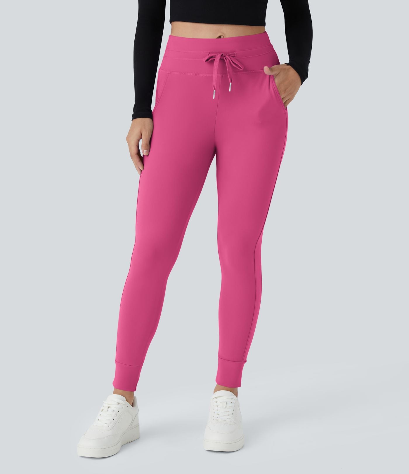 Jogging taille haute Softlyzero™ Plush avec cordon de serrage et poches latérales