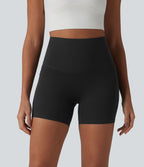 Short cycliste de running Halara UltraSculpt™ taille haute ventre plat 12,5 cm avec dos croisé et poches