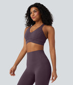 Brassière de sport entraînement Halara UltraSculpt™ soutien intermédiaire col V dos nageur bonnets A-C
