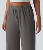 Pantalon de détente ample taille haute