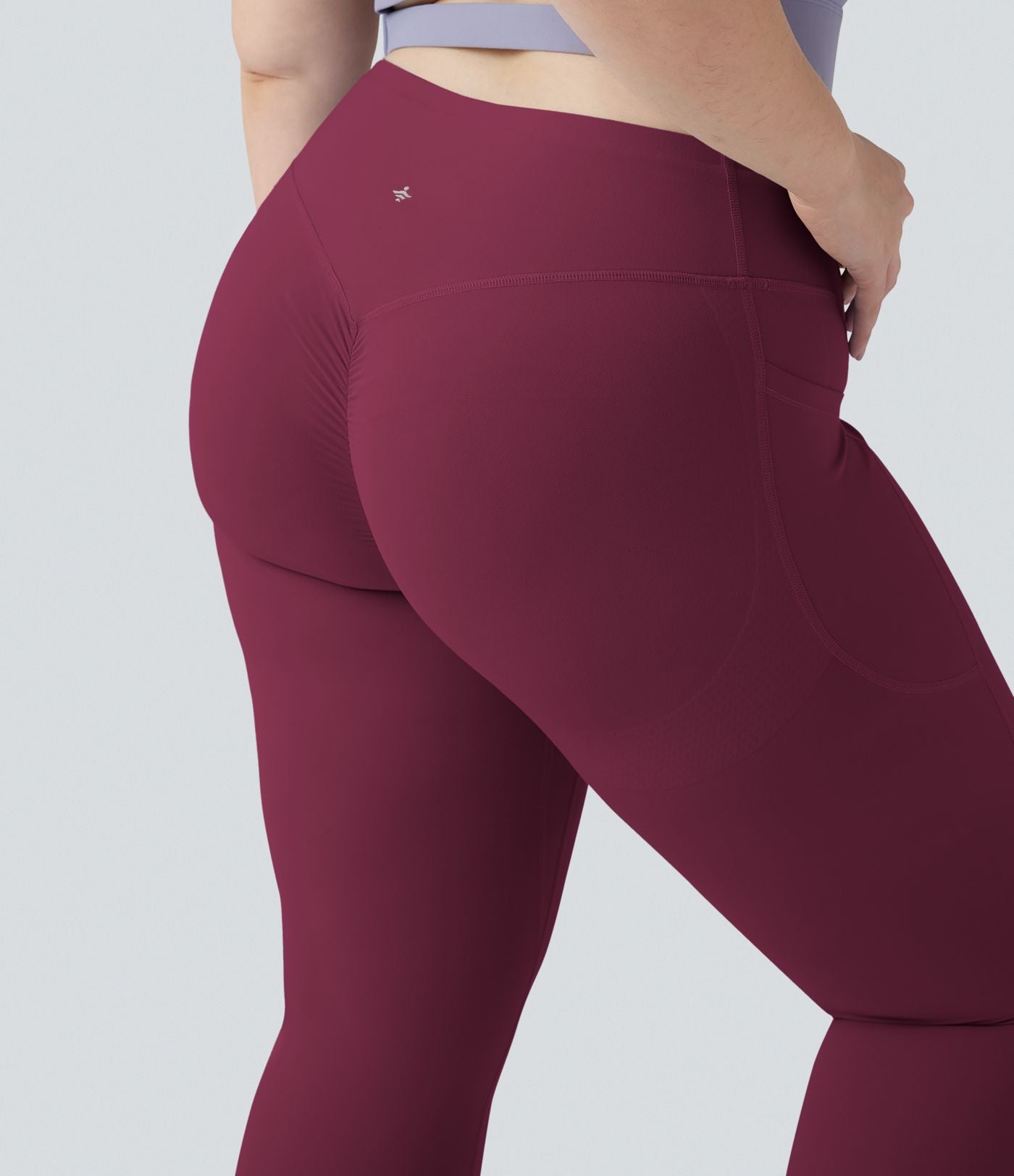 Legging d'entraînement gainant galbant taille haute grande taille avec effet scrunch et poches Halara UltraSculpt™