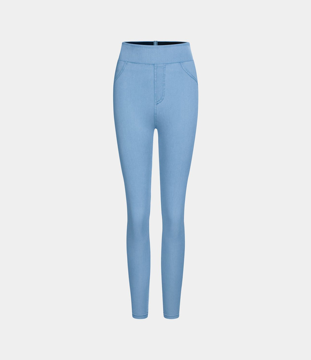 Halara Flex™ Jegging Casual Taille Haute Tricot Extensible Poche Latérale Arrière