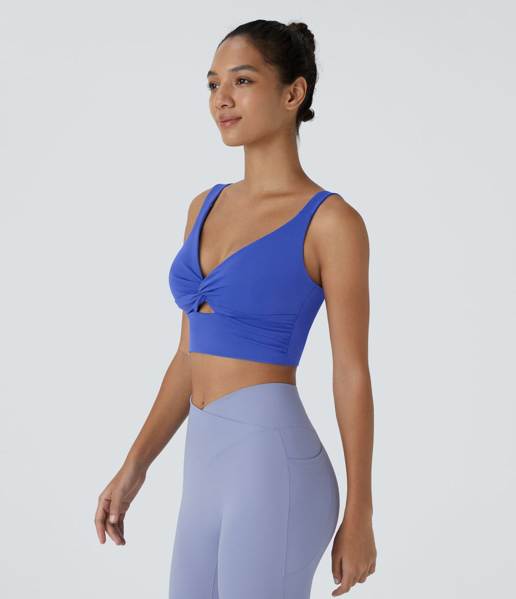 Brassière yoga SoftlyZero™ Airy maintien léger découpes effet frais InstantCool, bonnets A-D, protection solaire UPF50+