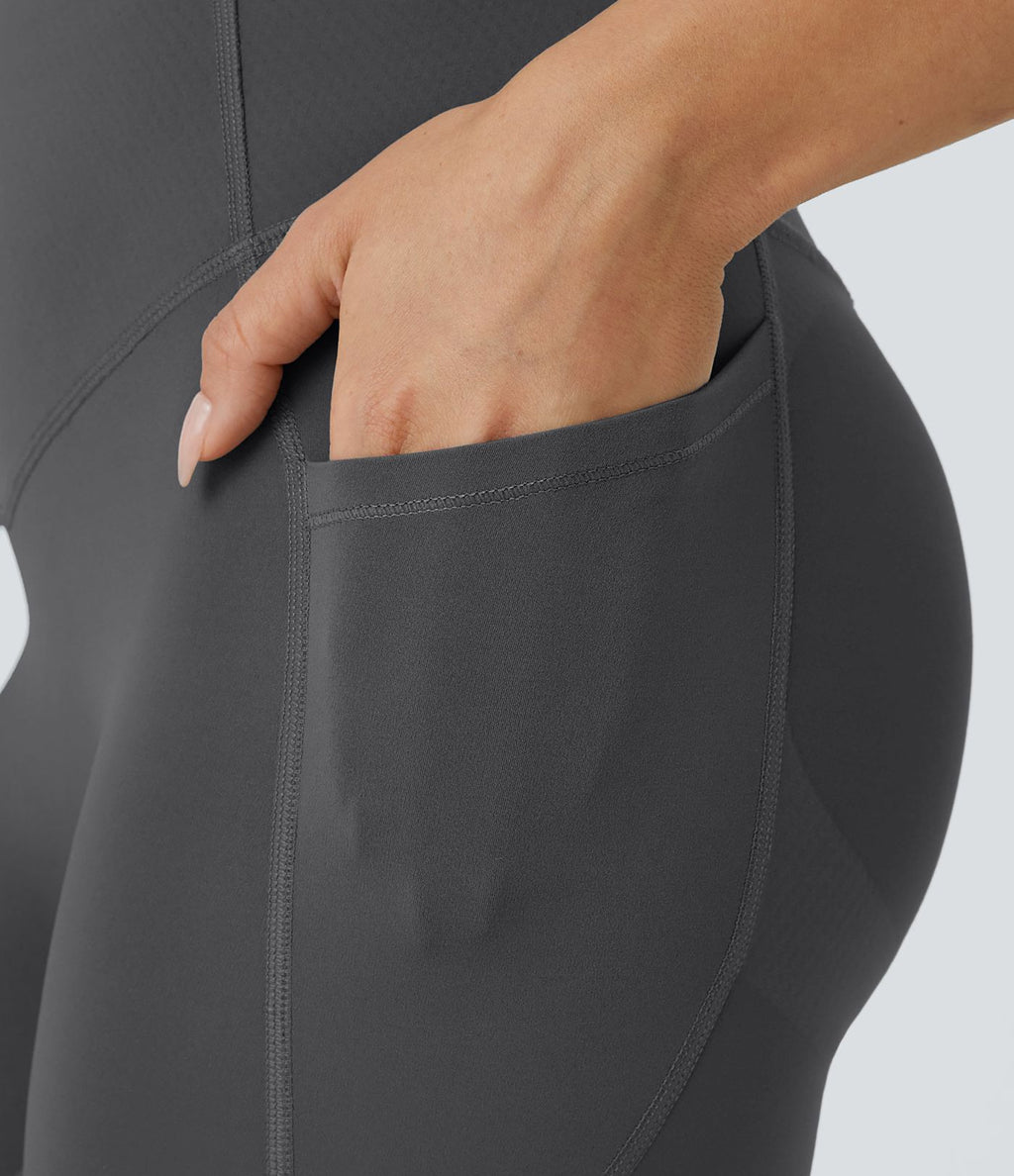 Legging d'entraînement gainant galbant taille haute avec poches Halara UltraSculpt™