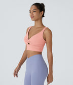 Brassière yoga SoftlyZero™ Airy maintien léger découpes effet frais InstantCool, bonnets A-D, protection solaire UPF50+