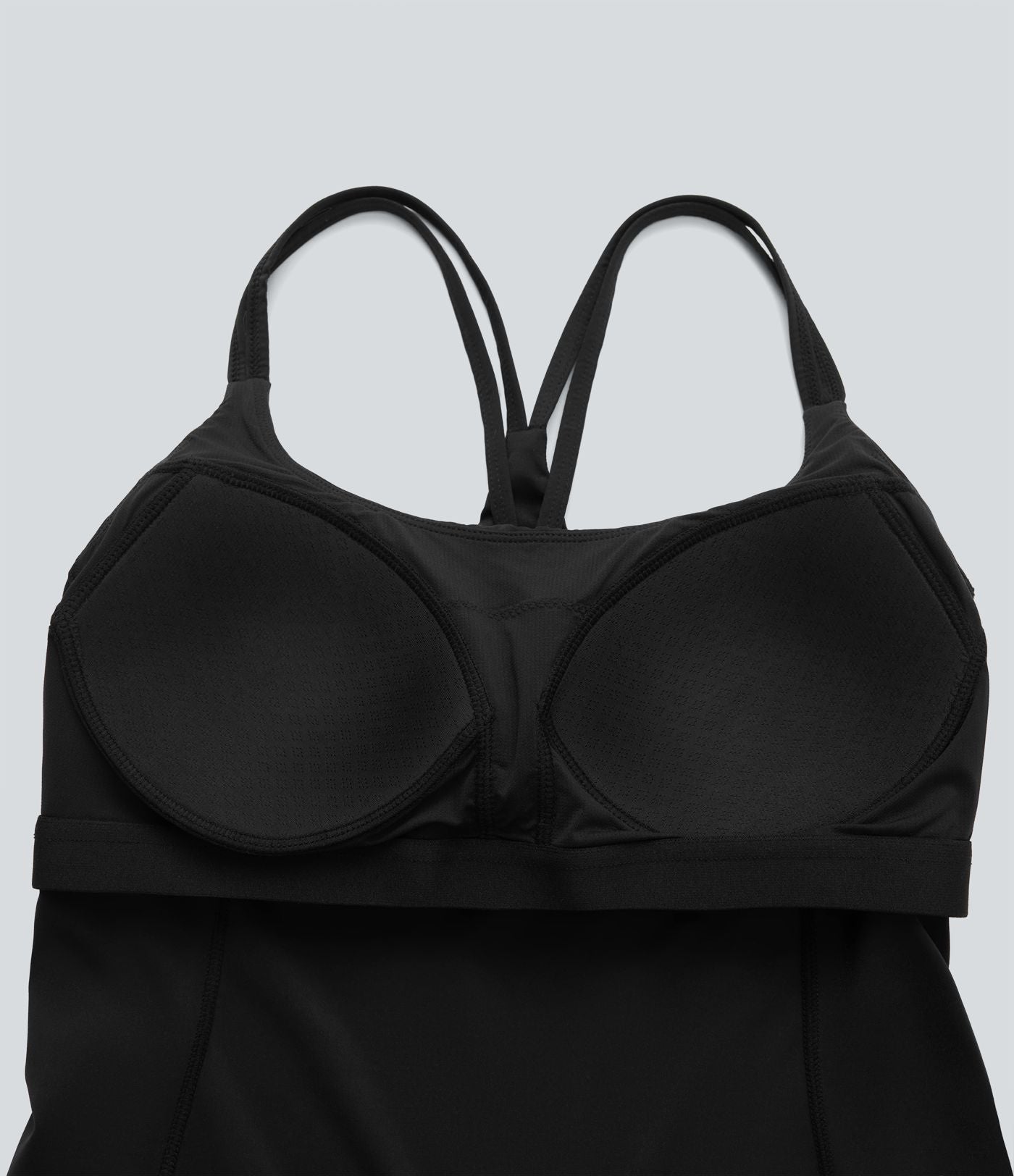 Top bretelles yoga Halara UltraSculpt™ Cool séchage rapide, dos nu avec bonnets moulés - UPF50+
