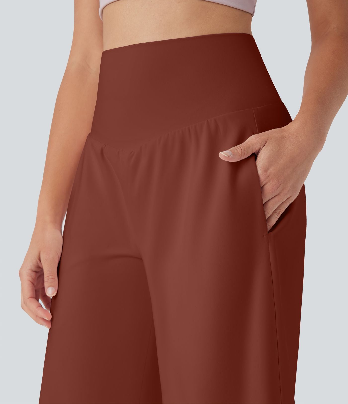 Bermuda SoftlyZero™ Airy de yoga taille haute avec poches multiples et effet frais InstantCool