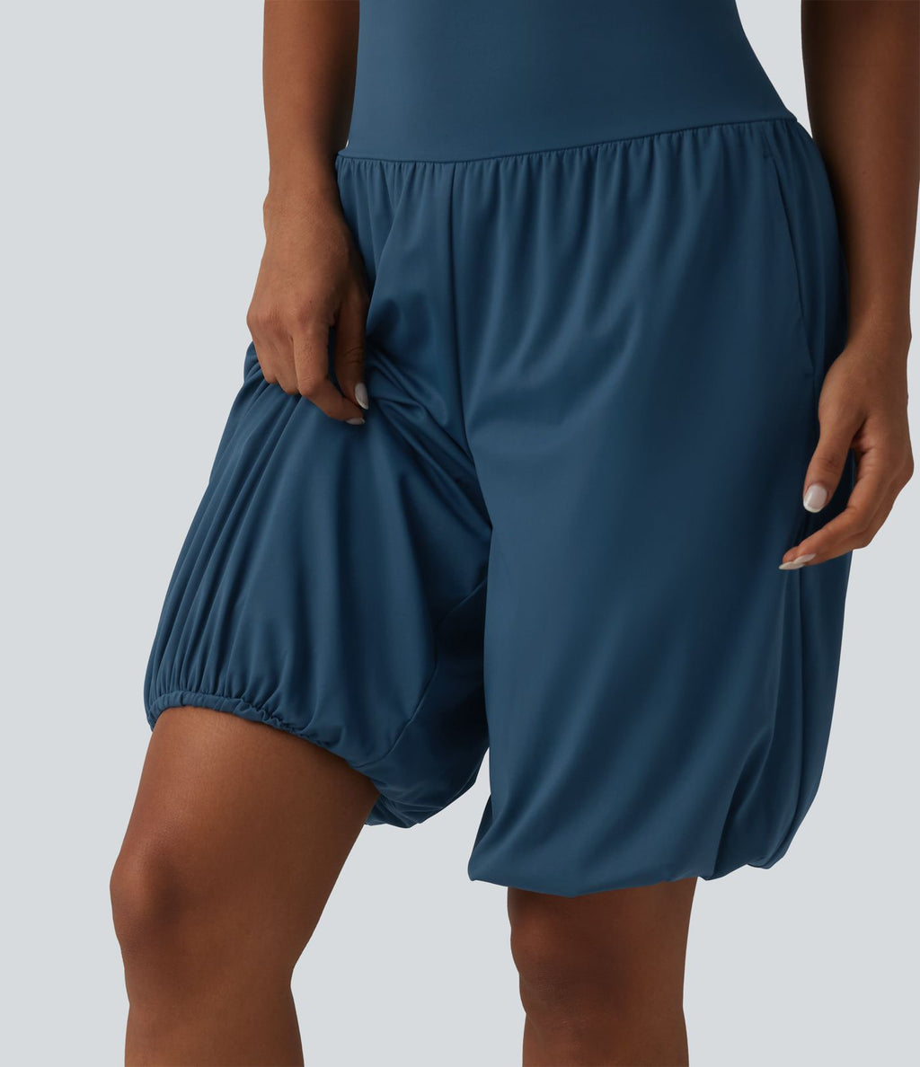 Short ballon de yoga SoftlyZero™ Airy effet frais InstantCool taille très haute avec poches