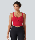 Débardeur court de yoga SoftlyZero™ Plush décolleté en cœur soutien-gorge intégré