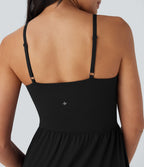Robe décontractée mi-longue 2-pièces Breezeful™ asymétrique fluide séchage rapide avec poche E-G