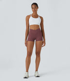 Softlyzero™ Short 7,5cm Biker Taille Haute Croisé Uni
