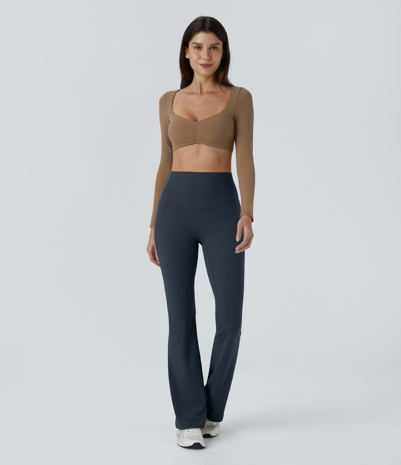 Pantalon 7/8 d'entraînement gainant galbant taille haute avec poches Halara UltraSculpt™