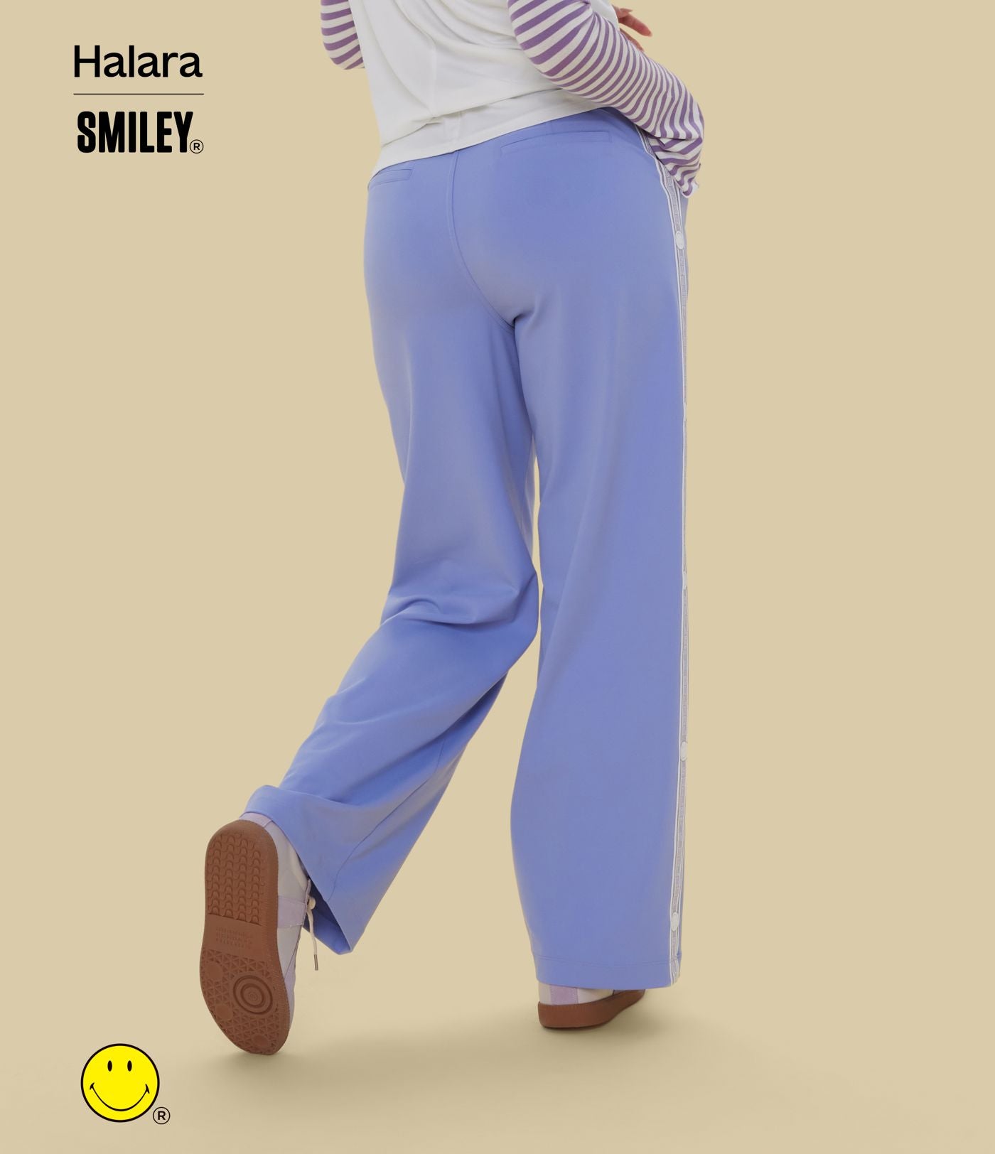 Pantalon tailleur droit Halara X Smiley® Halara Flex™ DayStretch taille haute avec poches