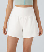 Short yoga 2-en-1 SoftlyZero™ Airy effet frais InstantCool taille très haute 12,5 cm avec poches, longueur allongée