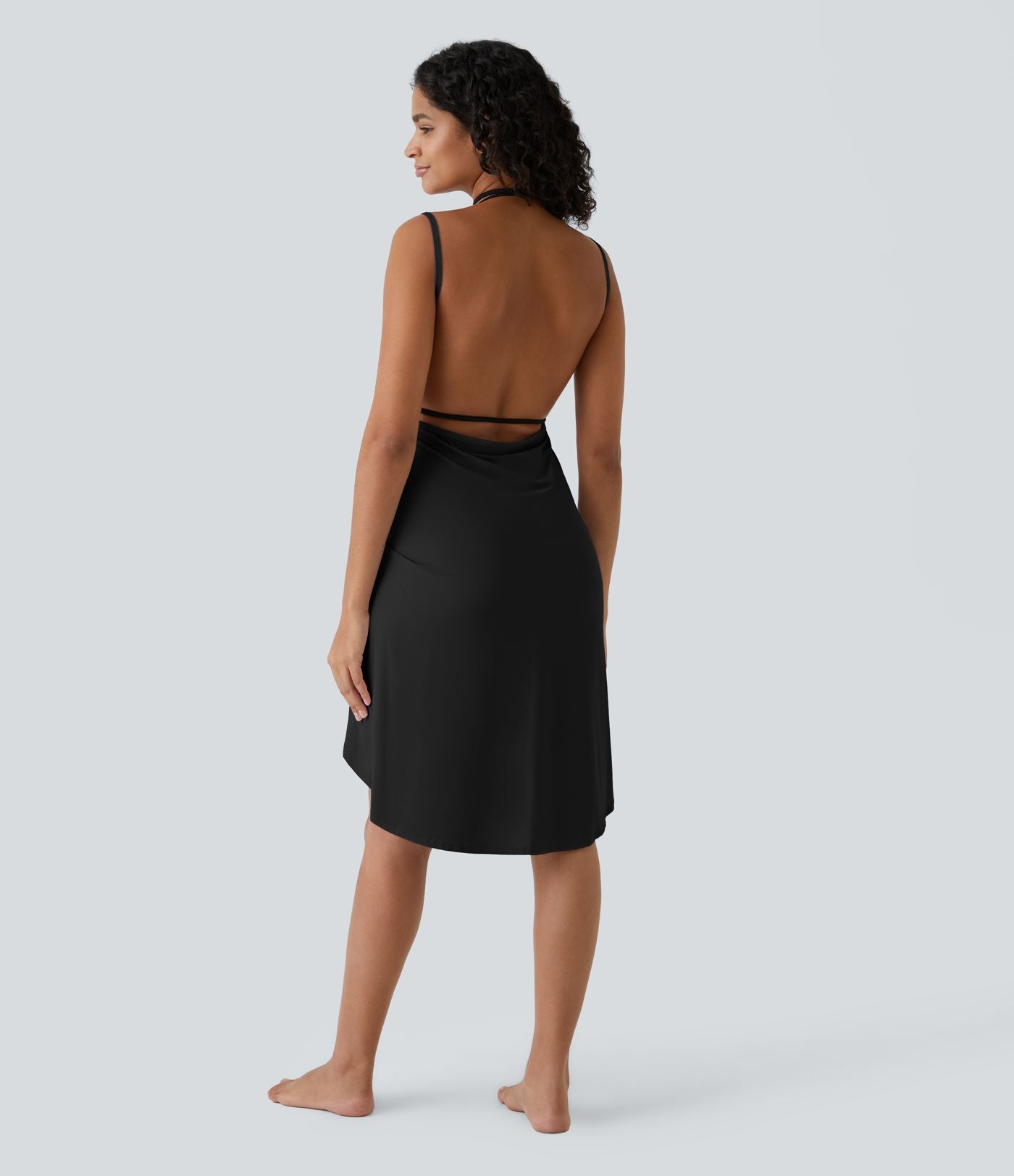 Robe de Plage Fines bretelles croisée dos nu effet portefeuille effet frais InstantCool