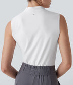 Blouse de travail Softlyzero™ Airy col V zippée sans manches Cool Touch - UPF50+