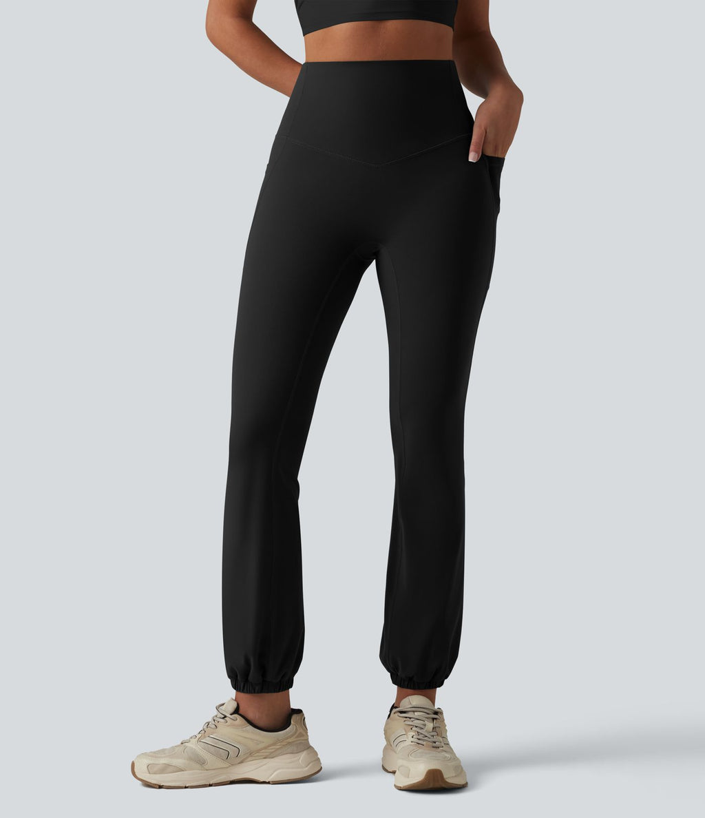 Halara Ultrasculpt™ Jogging yoga bouffant taille haute ventre plat avec poches