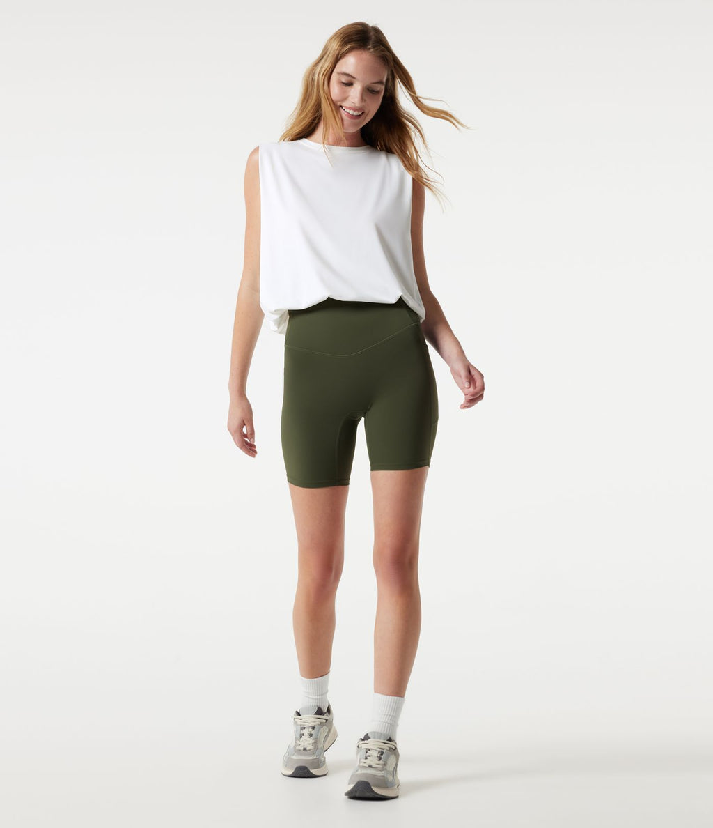 Body de yoga col rond sans manches effet frais InstantCool, protection solaire UPF50+