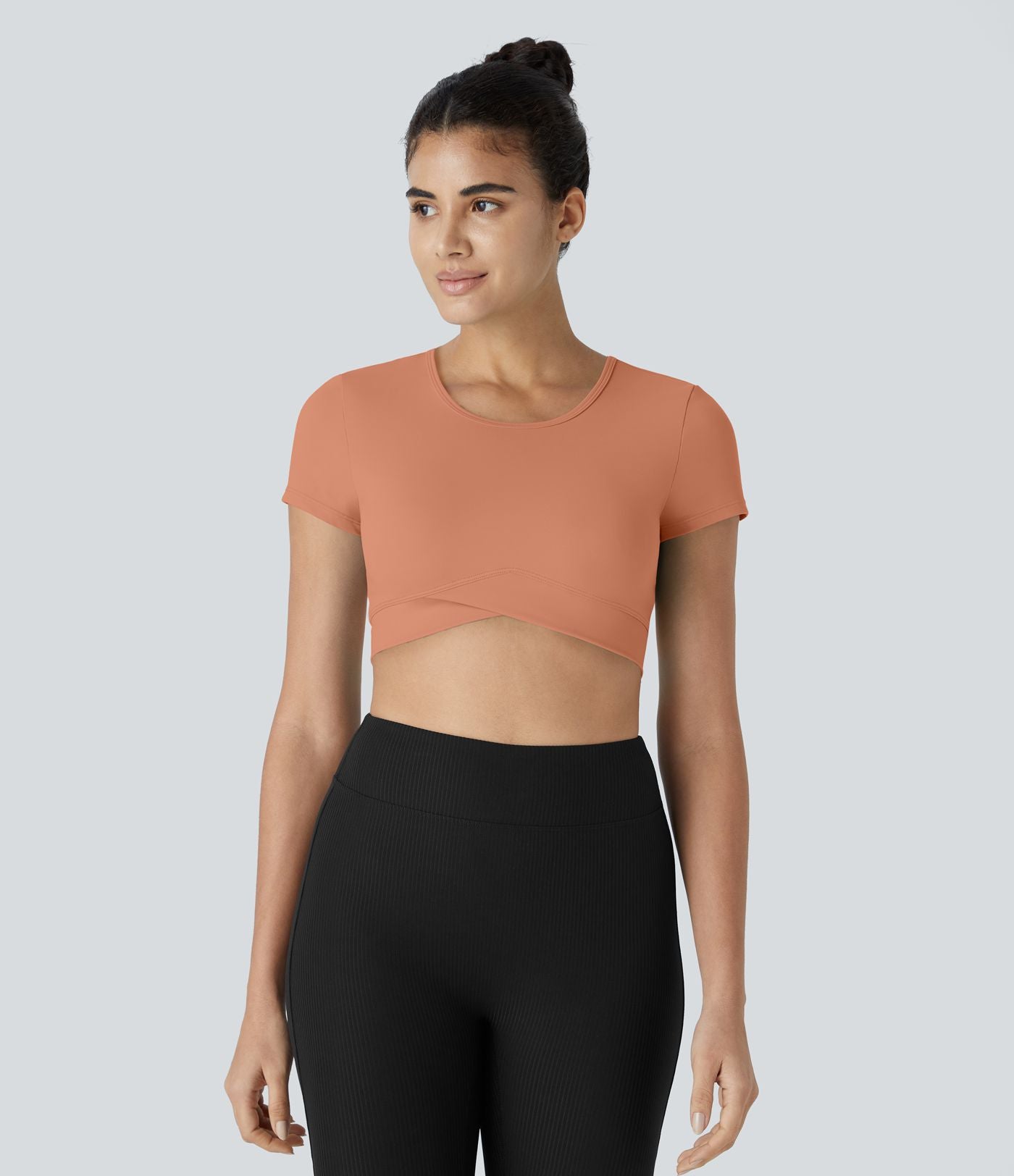 Softlyzero™ Plush Sports Top Ourlet Croisé