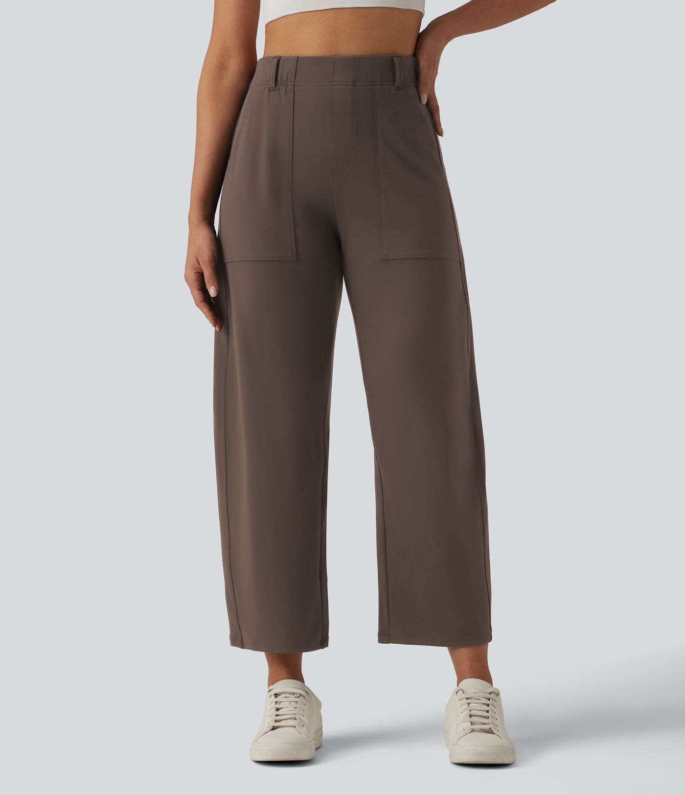 Pantalon barrel DayStretch taille haute avec poches