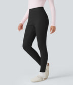Legging détente côtelé 7/8 taille haute avec poches
