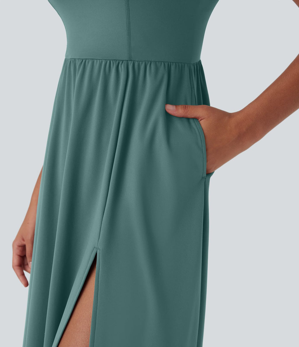 Robe décontractée mi-longue SoftlyZero™ Airy avec coques et effet frais InstantCool avec poches, bonnets E-G