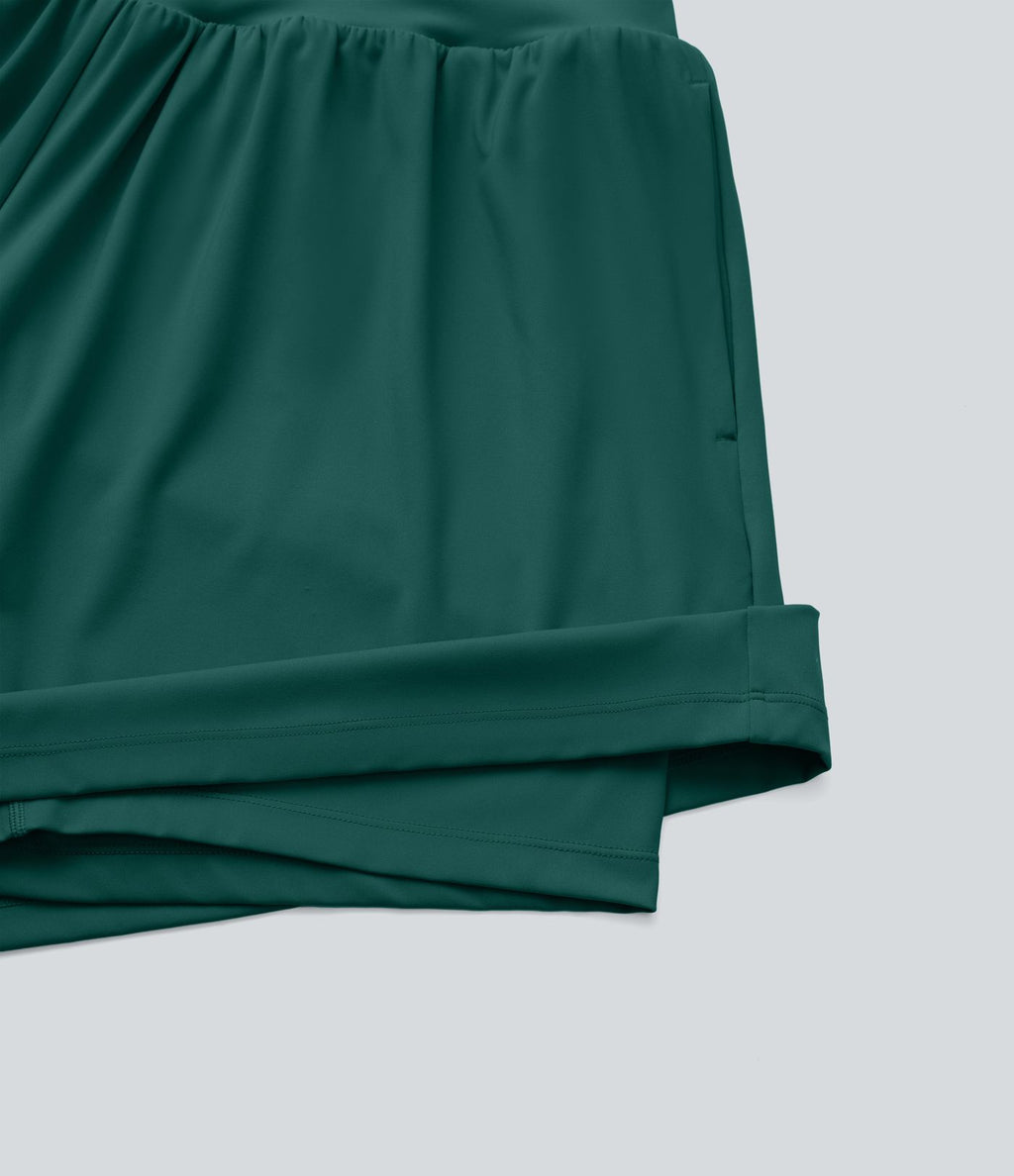 Short tailleur 2-en-1 Cool Touch yoga taille très haute Softlyzero™ Airy grande taille 17,5 cm avec poches