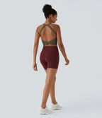 Débardeur yoga court SoftlyZero™ Plush à découpes A-C