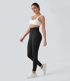 Legging taille haute froncé uni sans couture OneForm Seamless Flow