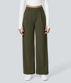 Pantalon tailleur Halara Flex™ DayStretch coupe droite taille haute avec poches