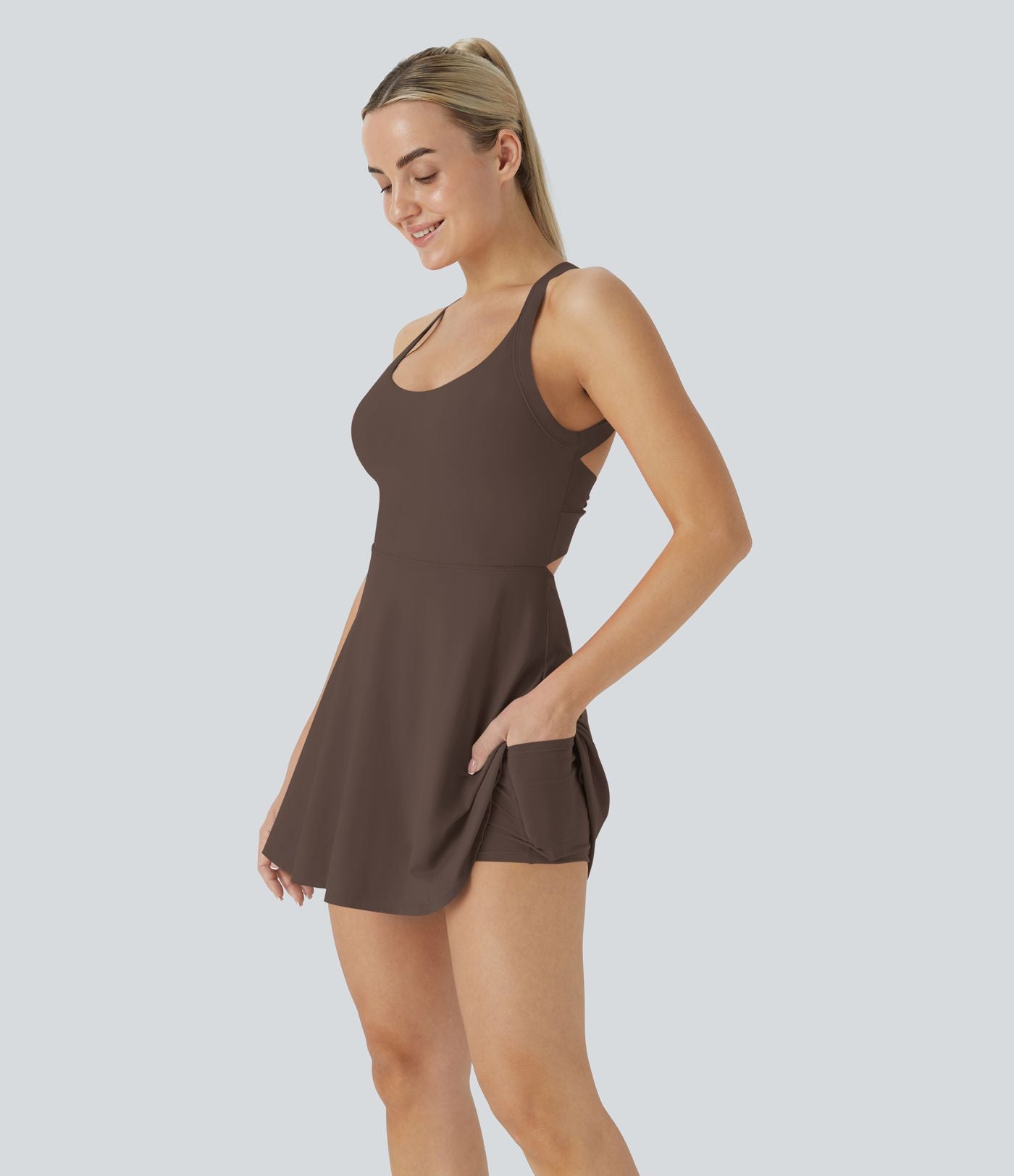 Softlyzero™ Airy Robe Sport Torsadée Dos Nu Édition Easy Peasy